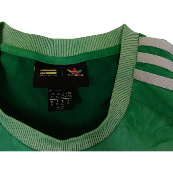 Pharrell Williams ADIDAS jersey Shirt SZ XL Green Soccer Track Tie Dye Collab - Picture 3 of 6